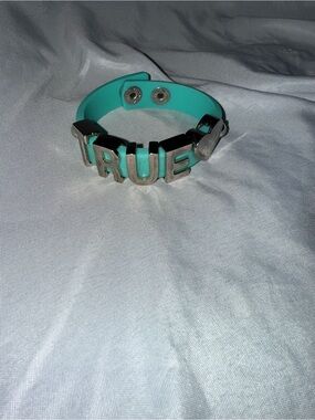 Turquoise 'TRUE' BCBGeneration Letter Snap Bracelet - Women Accessories